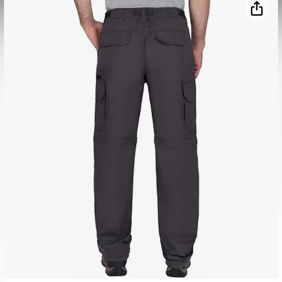 NWT B.C clothing men’s gray convertible pants/shorts cargo XXL/30 - Picture 4 of 14